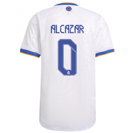 Niño Fútbol Camiseta Lucas Alcazar #0 Blanco 1ª Equipación 2021/22 Camisa Chile