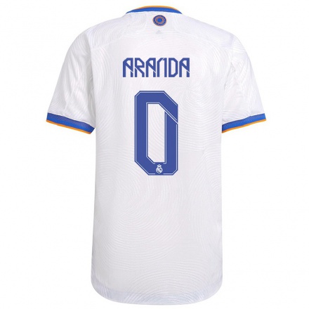 Niño Fútbol Camiseta Oscar Aranda #0 Blanco 1ª Equipación 2021/22 Camisa Chile