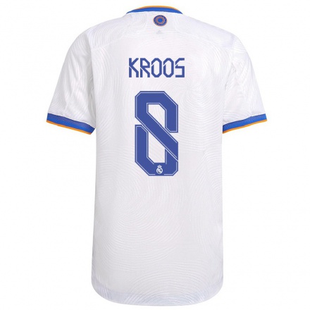 Niño Fútbol Camiseta Toni Kroos #8 Blanco 1ª Equipación 2021/22 Camisa Chile