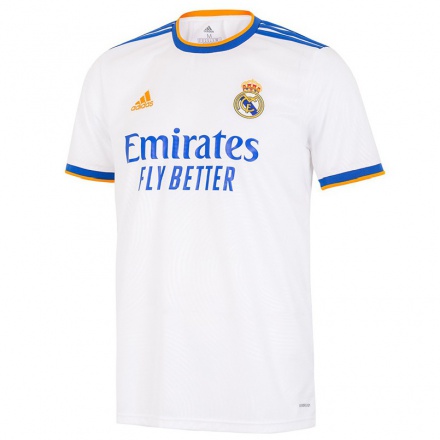 Niño Fútbol Camiseta Toni Kroos #8 Blanco 1ª Equipación 2021/22 Camisa Chile