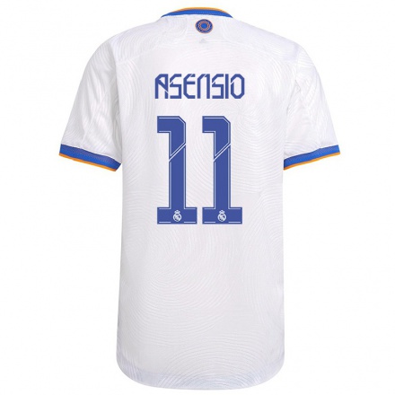 Niño Fútbol Camiseta Marco Asensio #11 Blanco 1ª Equipación 2021/22 Camisa Chile