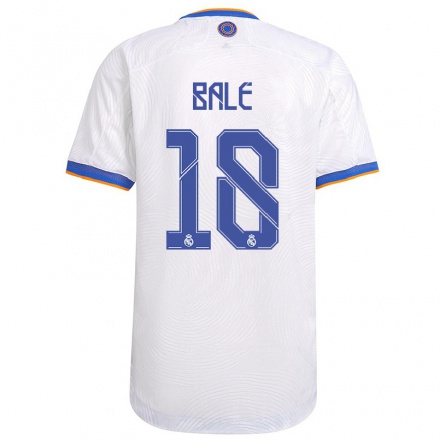 Niño Fútbol Camiseta Gareth Bale #18 Blanco 1ª Equipación 2021/22 Camisa Chile