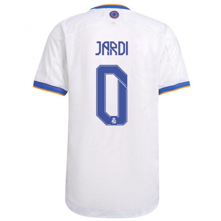 Niño Fútbol Camiseta Jaume Jardi #0 Blanco 1ª Equipación 2021/22 Camisa Chile