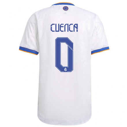 Niño Fútbol Camiseta David Cuenca #0 Blanco 1ª Equipación 2021/22 Camisa Chile