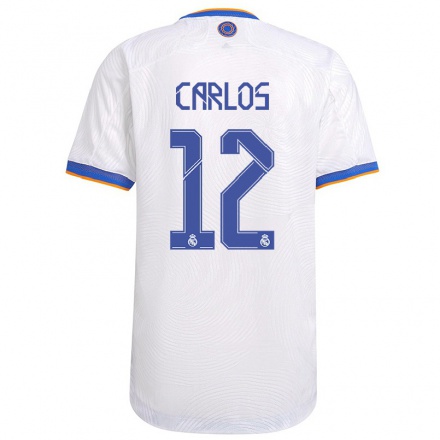 Niño Fútbol Camiseta Alocen Carlos #12 Blanco 1ª Equipación 2021/22 Camisa Chile