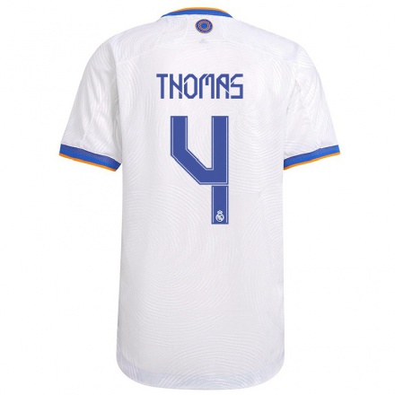 Niño Fútbol Camiseta Heurtel Thomas #4 Blanco 1ª Equipación 2021/22 Camisa Chile