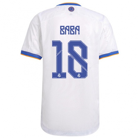 Niño Fútbol Camiseta Miller Baba #18 Blanco 1ª Equipación 2021/22 Camisa Chile