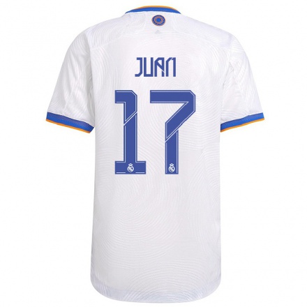 Niño Fútbol Camiseta Nunez Juan #17 Blanco 1ª Equipación 2021/22 Camisa Chile