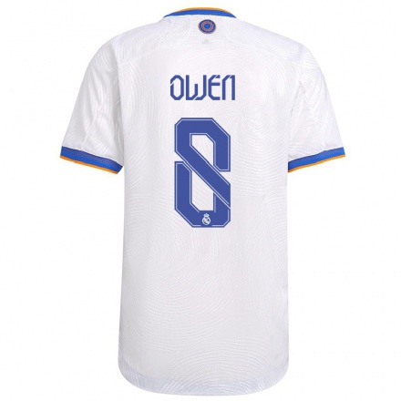 Niño Fútbol Camiseta Silva-Brito Owen #8 Blanco 1ª Equipación 2021/22 Camisa Chile