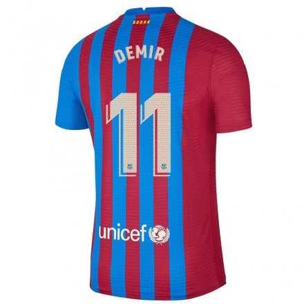 Niño Fútbol Camiseta Yusuf Demir #11 Azul Granate 1ª Equipación 2021/22 Camisa Chile