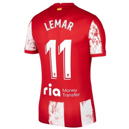 Niño Fútbol Camiseta Thomas Lemar #11 Rojo Blanco 1ª Equipación 2021/22 Camisa Chile
