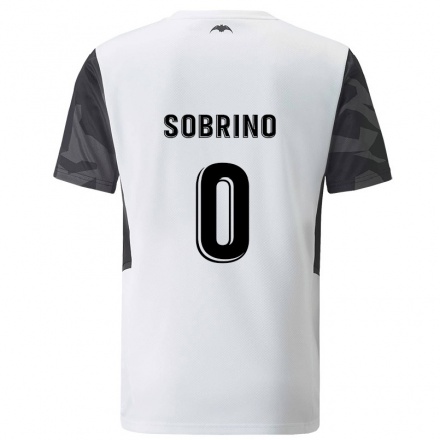 Niño Fútbol Camiseta Ruben Sobrino #0 Blanco 1ª Equipación 2021/22 Camisa Chile