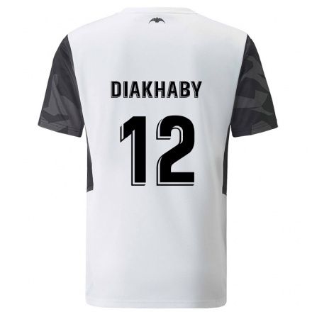 Niño Fútbol Camiseta Mouctar Diakhaby #12 Blanco 1ª Equipación 2021/22 Camisa Chile