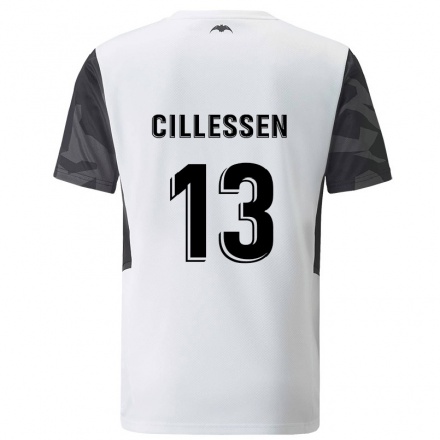 Niño Fútbol Camiseta Jasper Cillessen #13 Blanco 1ª Equipación 2021/22 Camisa Chile