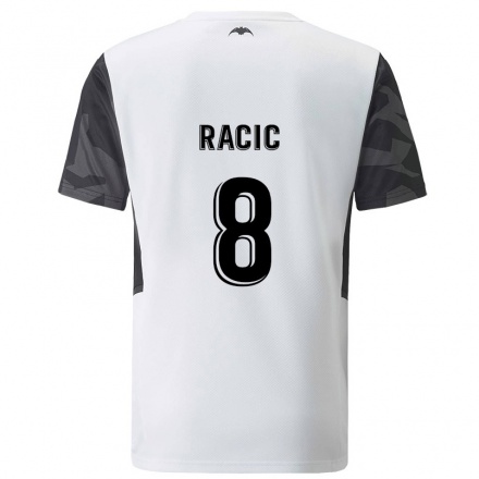 Niño Fútbol Camiseta Uros Racic #8 Blanco 1ª Equipación 2021/22 Camisa Chile