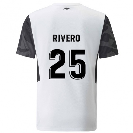 Niño Fútbol Camiseta Cristian Rivero #25 Blanco 1ª Equipación 2021/22 Camisa Chile