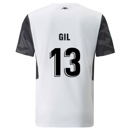 Niño Fútbol Camiseta Noelia Gil #13 Blanco 1ª Equipación 2021/22 Camisa Chile