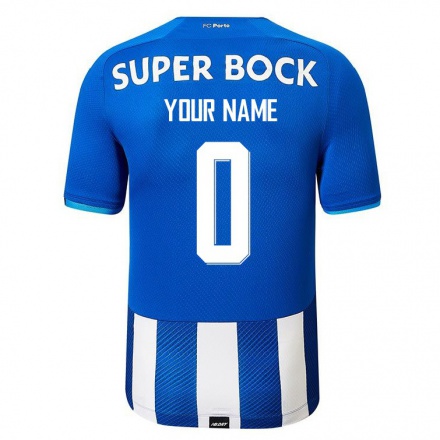 Niño Fútbol Camiseta Tu Nombre #0 Azul Real 1ª Equipación 2021/22 Camisa Chile