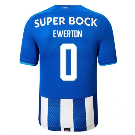 Niño Fútbol Camiseta Ewerton #0 Azul Real 1ª Equipación 2021/22 Camisa Chile