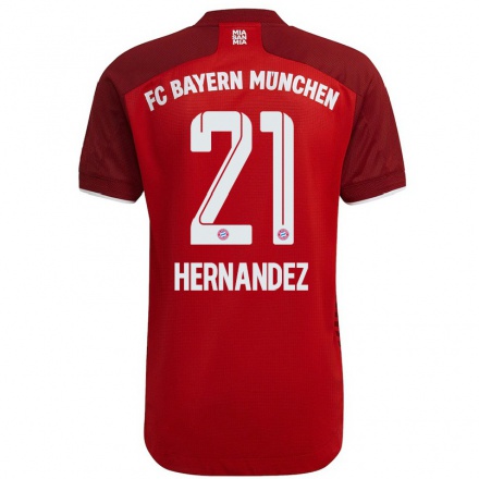 Niño Fútbol Camiseta Lucas Hernandez #21 Rojo Oscuro 1ª Equipación 2021/22 Camisa Chile