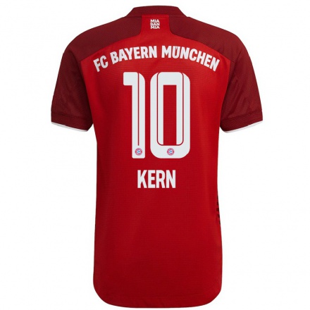 Niño Fútbol Camiseta Timo Kern #10 Rojo Oscuro 1ª Equipación 2021/22 Camisa Chile