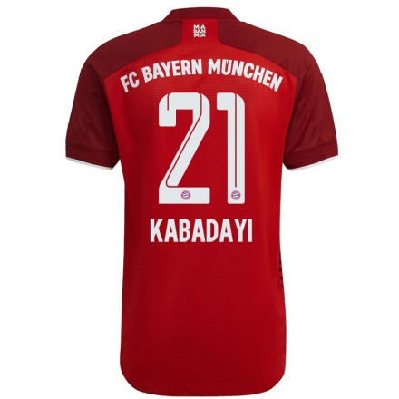 Niño Fútbol Camiseta Yusuf Kabadayi #21 Rojo Oscuro 1ª Equipación 2021/22 Camisa Chile