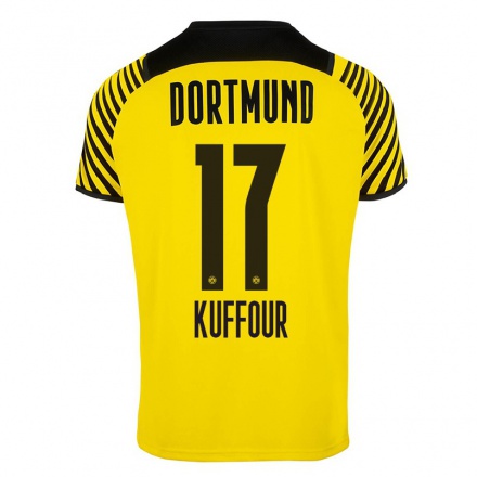 Niño Fútbol Camiseta Lloyd-Addo Kuffour #17 Amarillo 1ª Equipación 2021/22 Camisa Chile