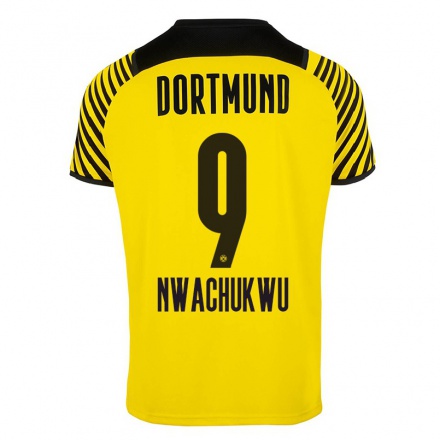 Niño Fútbol Camiseta Isaak Nwachukwu #9 Amarillo 1ª Equipación 2021/22 Camisa Chile