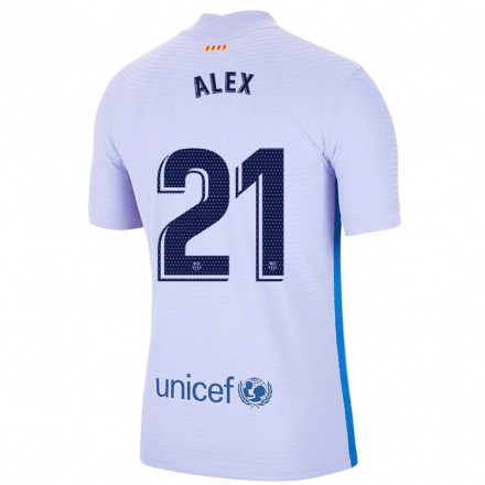 Niño Fútbol Camiseta Abrines Alex #21 Violeta Claro 2ª Equipación 2021/22 Camisa Chile
