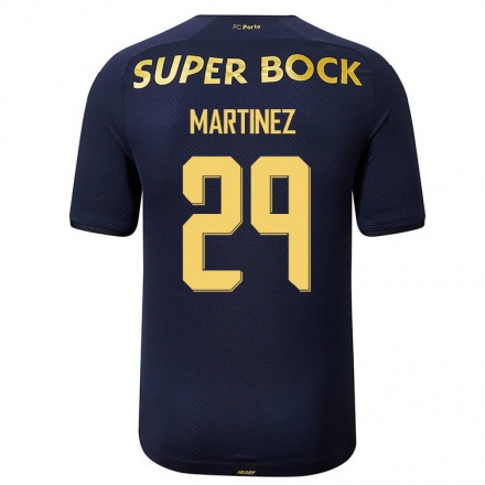 Niño Fútbol Camiseta Toni Martinez #29 Azul Marino 2ª Equipación 2021/22 Camisa Chile