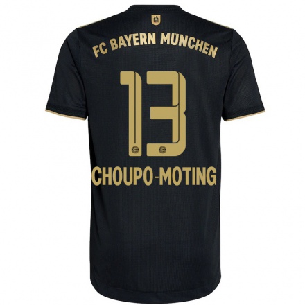 Niño Fútbol Camiseta Eric Maxim Choupo-moting #13 Negro 2ª Equipación 2021/22 Camisa Chile