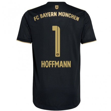 Niño Fútbol Camiseta Ron-thorben Hoffmann #1 Negro 2ª Equipación 2021/22 Camisa Chile