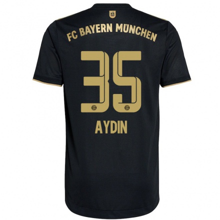 Niño Fútbol Camiseta Eyup Aydin #35 Negro 2ª Equipación 2021/22 Camisa Chile