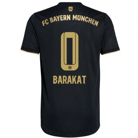 Niño Fútbol Camiseta Liam Barakat #0 Negro 2ª Equipación 2021/22 Camisa Chile