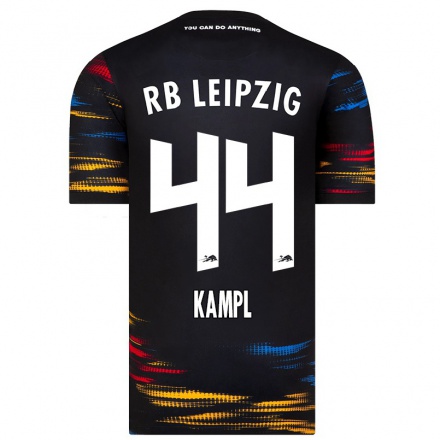 Niño Fútbol Camiseta Kevin Kampl #44 Negro Amarillo 2ª Equipación 2021/22 Camisa Chile