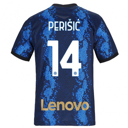 Niño Fútbol Camiseta Ivan Perisic #14 Azul Oscuro 1ª Equipación 2021/22 Camisa Chile