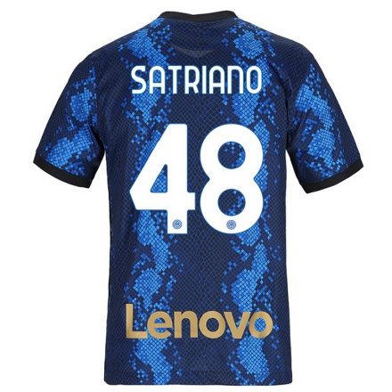 Niño Fútbol Camiseta Martin Satriano #48 Azul Oscuro 1ª Equipación 2021/22 Camisa Chile