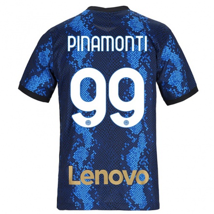 Niño Fútbol Camiseta Andrea Pinamonti #99 Azul Oscuro 1ª Equipación 2021/22 Camisa Chile