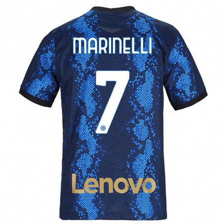Niño Fútbol Camiseta Gloria Marinelli #7 Azul Oscuro 1ª Equipación 2021/22 Camisa Chile