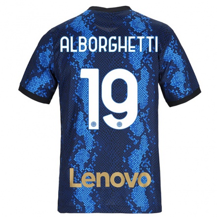 Niño Fútbol Camiseta Lisa Alborghetti #19 Azul Oscuro 1ª Equipación 2021/22 Camisa Chile