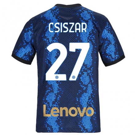 Niño Fútbol Camiseta Henrietta Csiszar #27 Azul Oscuro 1ª Equipación 2021/22 Camisa Chile