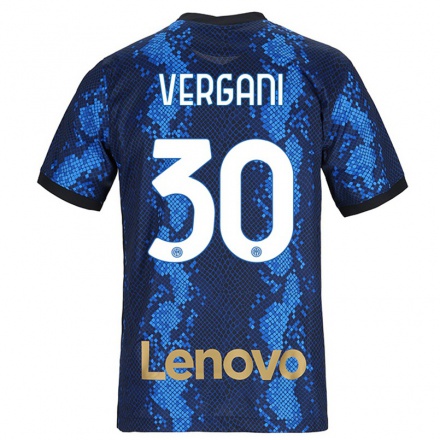 Niño Fútbol Camiseta Bianca Vergani #30 Azul Oscuro 1ª Equipación 2021/22 Camisa Chile