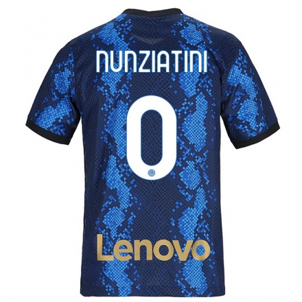Niño Fútbol Camiseta Francesco Nunziatini #0 Azul Oscuro 1ª Equipación 2021/22 Camisa Chile