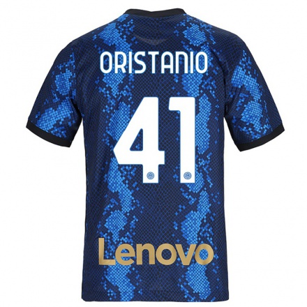 Niño Fútbol Camiseta Gaetano Oristanio #41 Azul Oscuro 1ª Equipación 2021/22 Camisa Chile