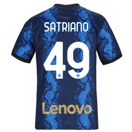 Niño Fútbol Camiseta Martin Satriano #49 Azul Oscuro 1ª Equipación 2021/22 Camisa Chile