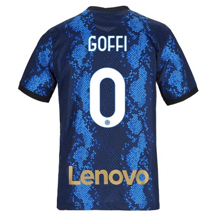 Niño Fútbol Camiseta Riccardo Goffi #0 Azul Oscuro 1ª Equipación 2021/22 Camisa Chile