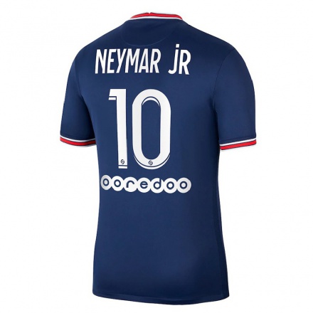 Niño Fútbol Camiseta Neymar #10 Azul Oscuro 1ª Equipación 2021/22 Camisa Chile
