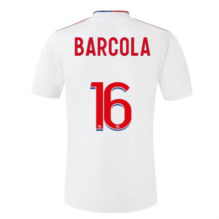 Niño Fútbol Camiseta Malcolm Barcola #16 Blanco 1ª Equipación 2021/22 Camisa Chile