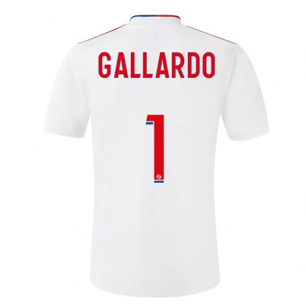 Niño Fútbol Camiseta Lola Gallardo #1 Blanco 1ª Equipación 2021/22 Camisa Chile