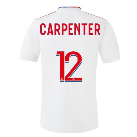 Niño Fútbol Camiseta Ellie Carpenter #12 Blanco 1ª Equipación 2021/22 Camisa Chile
